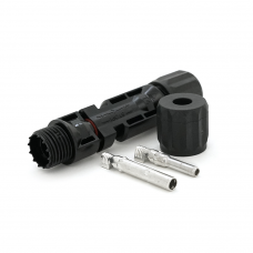 Конектор МС4 фотоелектричний 1000V, 30A, IP67, для монтажу сонячних систем, Black