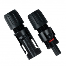 Конектор МС4 фотоелектричний 1000V, 30A, IP67, для монтажу сонячних систем, Black