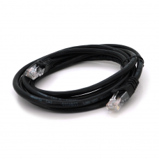 Патч-корд литий RITAR, UTP, RJ45, Cat.6, 2m, чорний, Cu (мідь)