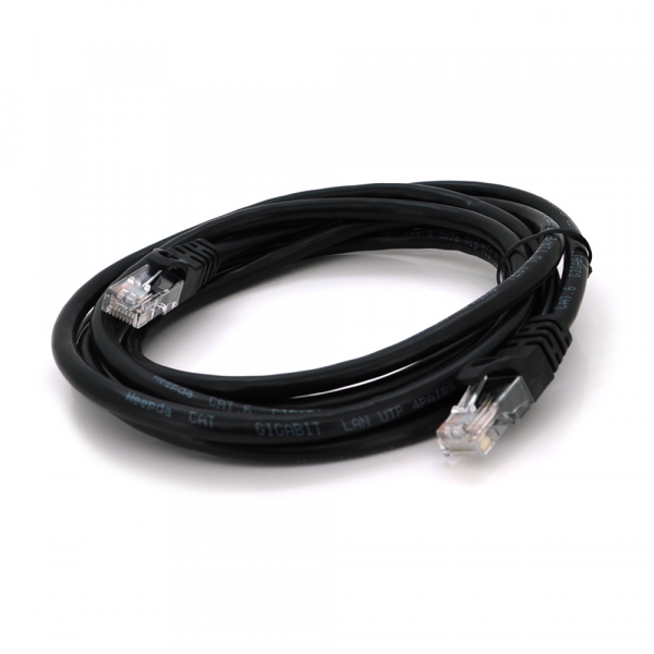 Патч-корд литий RITAR, UTP, RJ45, Cat.6, 2m, чорний, Cu (мідь)