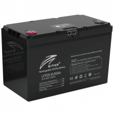 Акумуляторна батарея з bluetooth Ritar LiFePO4 25.6V 50Ah 1280Wh BMS25@8S (330 х 172 х 214 мм), 11kg Q1