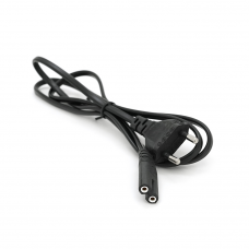 Кабель живлення 1.2m, 0.5mm, PC-184/2 CEE7 / 16-C7 2 pin (для побутової техніки), Black, OEM Q500