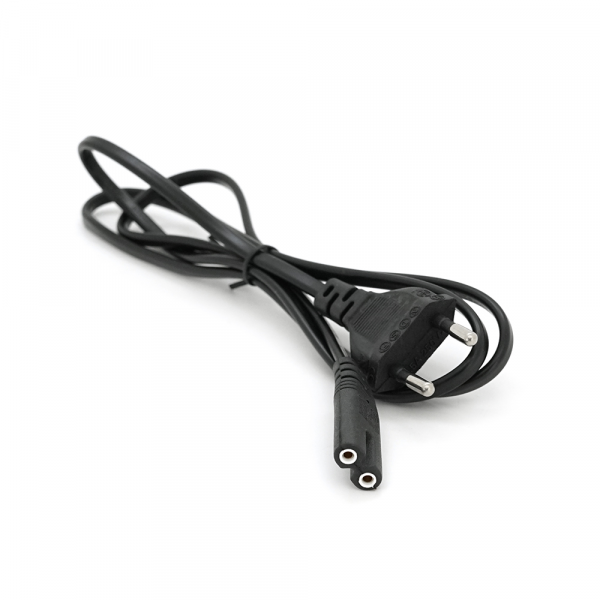Кабель живлення 1.2m, 0.5mm, PC-184/2 CEE7 / 16-C7 2 pin (для побутової техніки), Black, OEM Q500