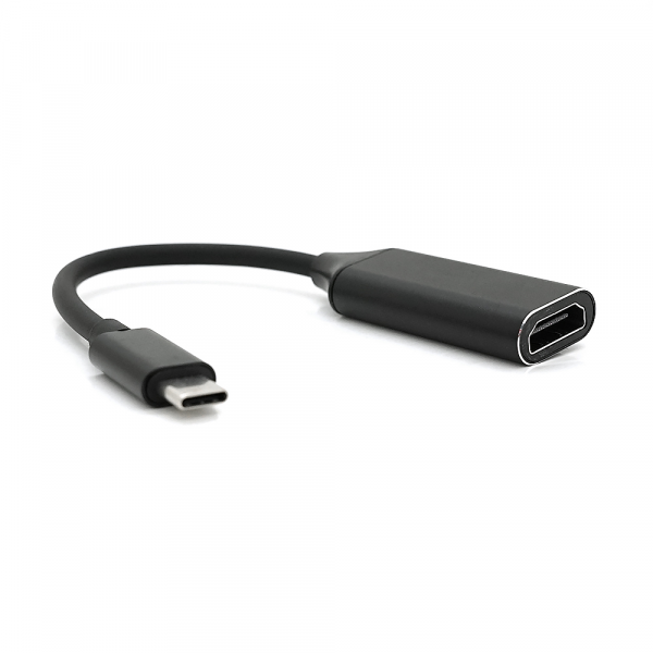 Конвертер Type-C (тато) на HDMI(мама) 10cm, Black, 4K/2K, Пакет