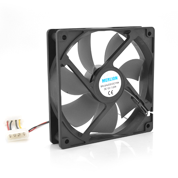 Кулер корпусний Merlion 9025 DC sleeve fan 4pin 92*92*25мм, 1300об/хв