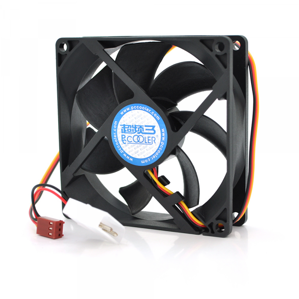 Кулер корпусний Pccooler F92, 3-pin + MOLEX, RPM 1300±10%, BOX