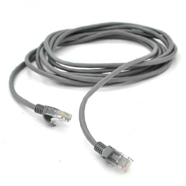Патч-корд литий RITAR, CCA, UTP, RJ45, Cat.5e, 5m, сірий Q250