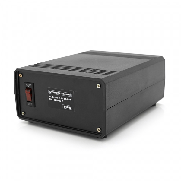Перетворювач напруги понижуючий MERLION PN-500, Input 220 V/Output 110V, 500W, трансформаторний