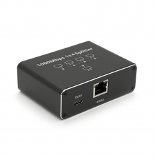 Активний RJ45 сплітер 1=>4 порти, підтримує 1000Mbps, with Type-C power supply