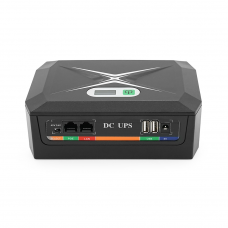 ДБЖ UPS-45W DCP-45W-20 для роутерів/комутаторів/PON/POE-430(15-24V), 5/9/12V, 20800мAh(8*2600MAh), USB 3.0, Black, BOX