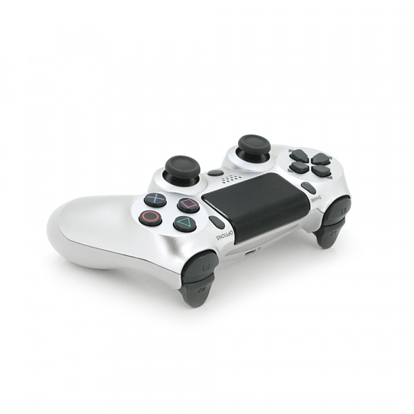 Геймпад Brazzers бездротовий для PS4 Wireless DUALSHOCK 4, роз'єм для навушників, LED light bar, Silver-White, 3.7V, 600mAh, Blister-box