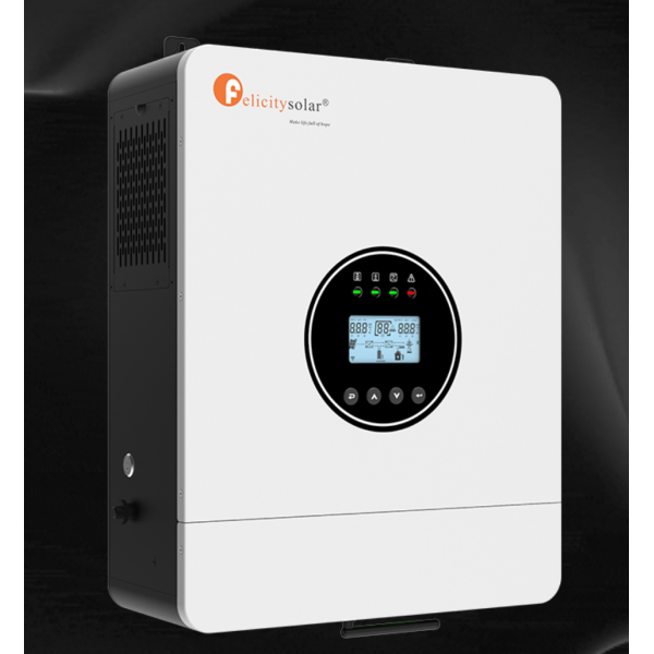 Гібридний інвертор Felicity IVEM6048 6KVA 48V RS485 MPPT(90V-450V) 230Vac 120A(Parallel)
