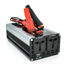 Інвертор напруги POWERNEN BN4000W (4000Вт) 12/24V to 220 з модифікованою синусоїдою, 2 універсальні розетки, 1*USB (DC:5V/2.4A), крокодили+АЗУ