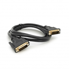 Кабель Merlion Dvi-Dvi 1.5m, без обплетення, Black, 24/24pin, (Пакет) Q200