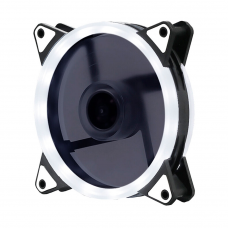 Кулер корпусний 12025 DC sleeve fan 3pin + 4pin - 120*120*25мм, 12V, 1100об/хв, White, двосторонній