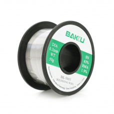 Припій BAKKU BK-5003 0,3mm (Sn 63%, Pb 35.1%, rma1.9%)