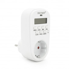 Розетка c цифровим тижневим таймером Sinotimer TM518, 16A, 3000W, 230V