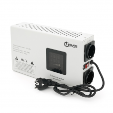 Стабілізатор напруги релейний настінного монтажу Europower SLIM-1000SBR LED, 1000VA 700W, 140-270Vac, SHUKO 2, Q1