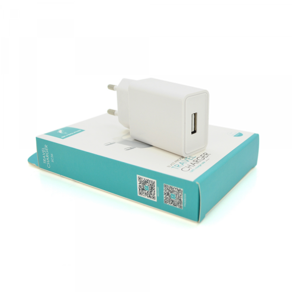 СЗУ Dolphin SC36 110-240V, 1xUSB, 5V/2,4A, White, Box