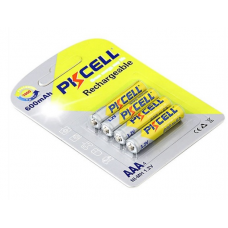 Акумулятор PKCELL 1.2V AAA 600mAh NiMH Rechargeable Battery, 4 штуки в блістері ціна за блістер, Q12