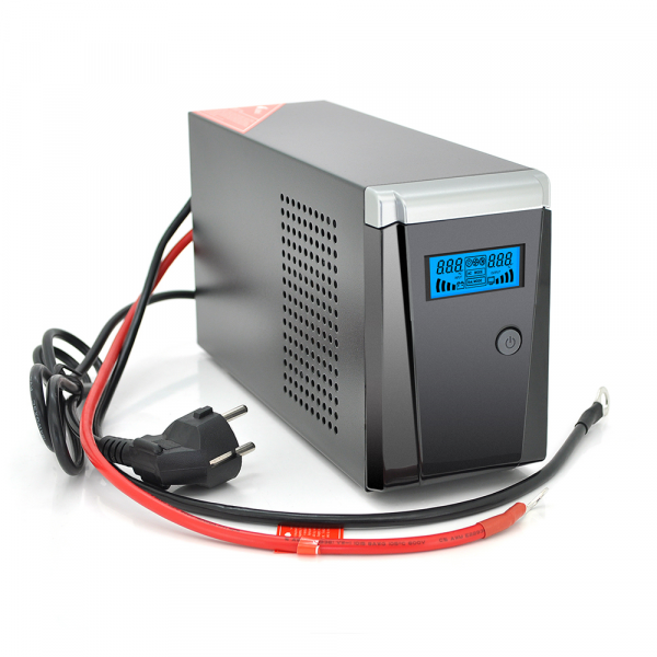 ДБЖ з правильною синусоїдою RITAR RTSW-500 LCD, 12В, під зовнішній АКБ, Q4 (320*132*210) 4,2 кг (260*85*140)