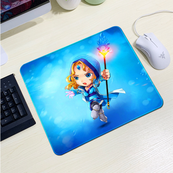 Килимок 240*220 тканинний DOTA2 "Crystal Maiden Arcana", товщина 2 мм, колір Blue, OEM