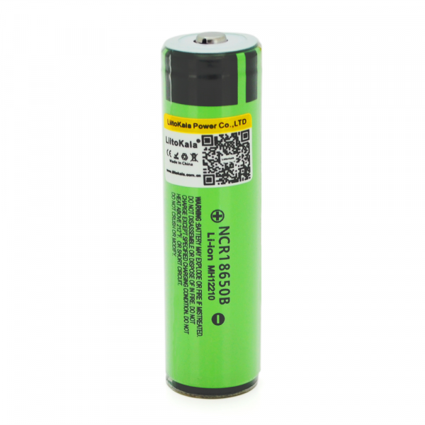 Акумулятор 18650 Li-Ion LiitoKala Lii-34B-PCB, 3400mAh (3200-3400mAh), 3.7V (2.75-4.2V), Green, PVC BOX