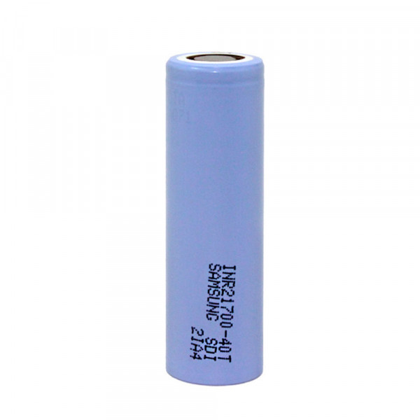 Акумулятор 21700 Li-Ion Samsung INR21700-40T 4000mAh, 35A, 4.2/3.6/2.5V, 2 шт. в упаковці, ціна за 1 шт