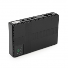 ДБЖ UPS-18W DC1018P для роутерів/комутаторів/PON/POE-430, 5//9/12V, 1A, 10400MAh(4*2600MAh), Black, BOX