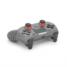 Геймпад Brazzers S8-P бездротовий для PS4 Wireless DOUBLE-motor vibration 4, роз'єм для навушників, LED light bar, Silver, 3.7V, 600mAh, Blister-box