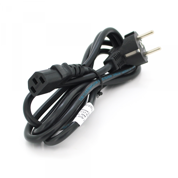 Кабель живлення Schuko PC-186 CEE7 / 17-C13, 1.8M, 1.0mm, OEM (євровилках) МЕДЬ !!!!!