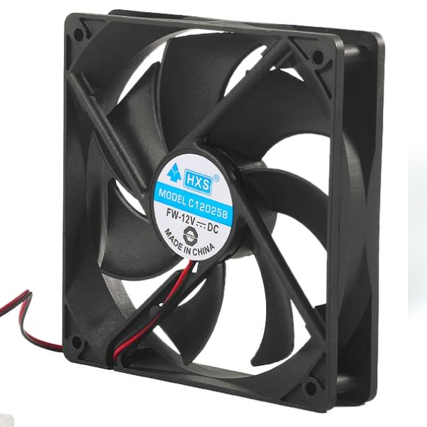 Кулер корпусний Merlion EZF 12025 DC sleeve fan 2pin MOLEX - 120 * 120 * 25мм, 12V/0.3A, 1100об / хв