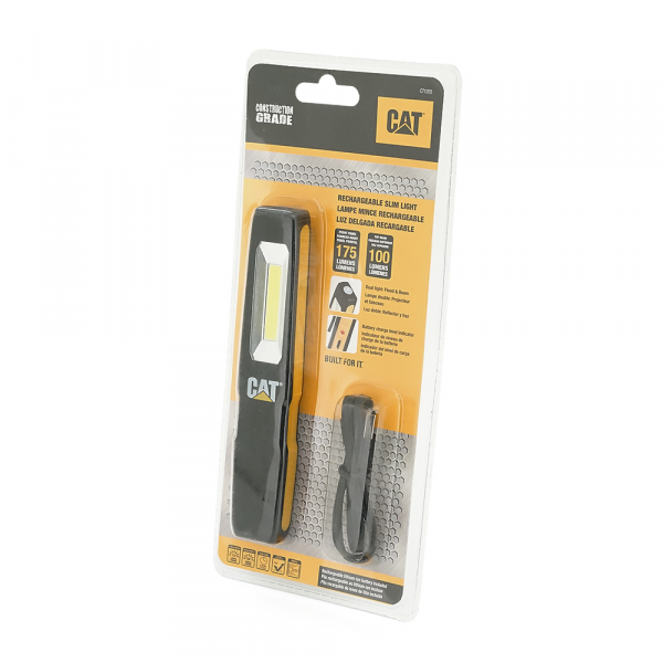 Ліхтар CAT CT1205 Slim Light, 175LM, 1+1 режим, вбудований акумулятор, USB кабель, Blister