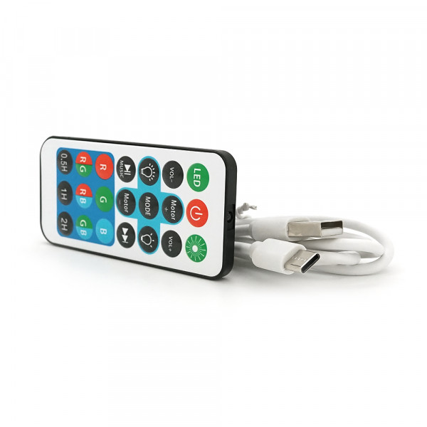 Ночник-проектор YT737 Астронавт+ Bluetooth колонка, пульт, кабель USB, White, Box