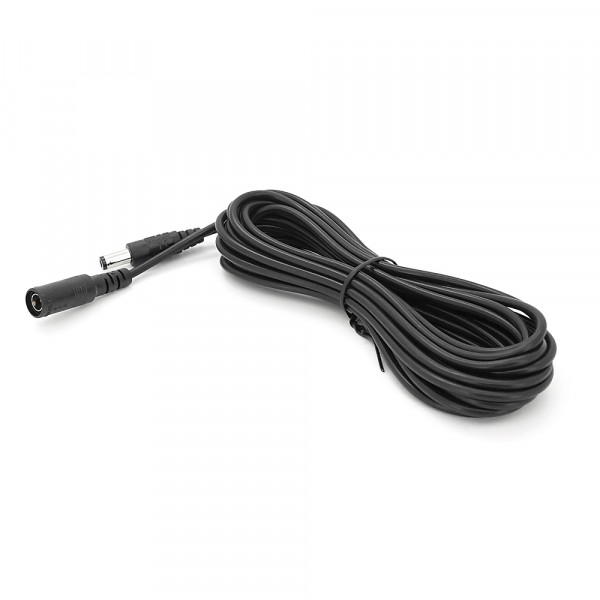 Подовжувач живлення для камер відеоспостереження DC-F => DC-M (D 5,5x2,1мм) кабель довжиною 5м