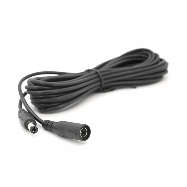 Подовжувач живлення для камер відеоспостереження DC-F => DC-M (D 5,5x2,1мм) кабель довжиною 5м