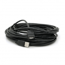 Подовжувач USB 2.0 AM/AF, 10.0m, 1 ферит, Black