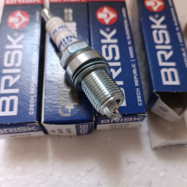 Свічки запалювання ВАЗ, Chery, Daewoo, Citroen, Opel 16клап двигуни (Silver DR15YS.1K) Brisk під газ