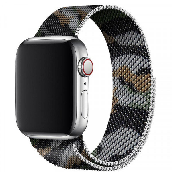 Ремінець для Apple Watch 38/40/41 mm Milanese Camo Brown