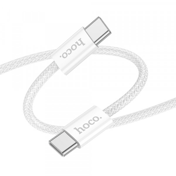 Кабель Hoco X104 Source, Type-C to Type-C, 2m, 60W, Біле