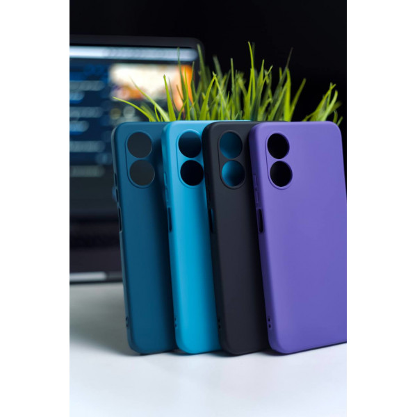 Чохол Silicone Case для Xiaomi Redmi Note 12 4G, Блакитний