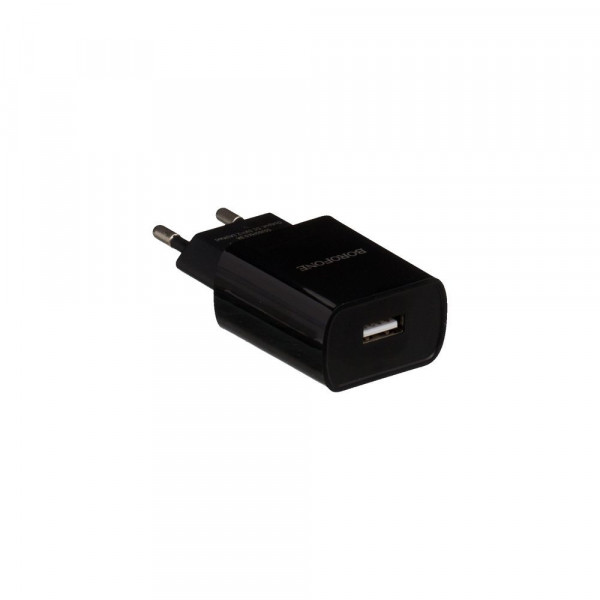 Мережевий зарядний пристрій Borofone BA20A, Cable Type-C, 2.1A, Black