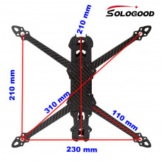 Рама для FPV-дрона Mark4, 7", 295 mm, Carbon