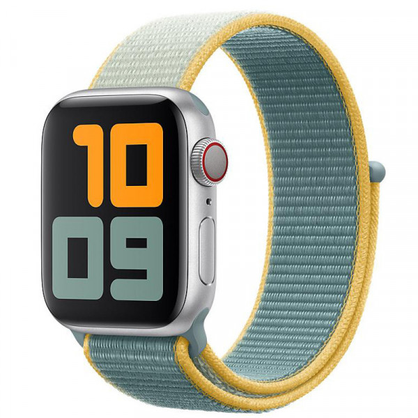 Ремінець для Apple Watch 38/40/41 mm Sport Loop Nike Yellow/Зелений