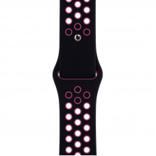 Ремінець для Apple Watch 42/44/45/49 mm Nike Sport Band Чорне/Рожевий