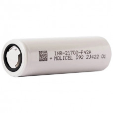 Акумулятор високострумовий Molicel INR-21700-P42A, 21700, 4200 mAh, струм розряду - 45A