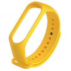 Ремінець для фітнес браслету Mi Band 5/6/7 Silicone, Yellow