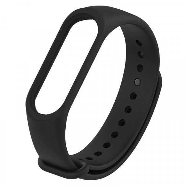 Ремінець для Xiaomi Mi Band 3/4 Silicone, Чорне