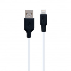 Кабель Hoco X21 Plus, Lightning, 1m, 2.4A, White