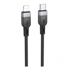 Кабель Hoco X109 Silicone, Type-C to Lightning, PD 27W, 3m, Black